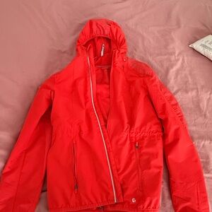 Bright Red Zip-Up Jacket